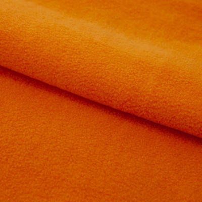 Флис DTY 16-1358, 250 г/м2, шир. 150 см, цвет оранжевый - купить в Курске. Цена 640.46 руб.