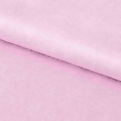 Велюр JS LIGHT 1, 220 гр/м2, шир.150 см, (3,3 м/кг), цвет бл.розовый - купить в Курске. Цена 1 055.34 руб.