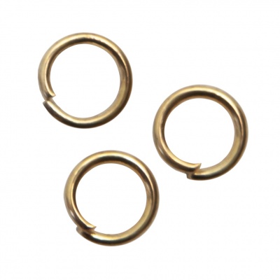 Кольцо  соединительное для бижутерии 5 мм, цв.-золото - купить в Курске. Цена: 0.44 руб.