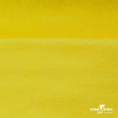 Флис DTY 14-0760, 240 г/м2, шир. 150 см, цвет яркий желтый - купить в Курске. Цена 640.46 руб.