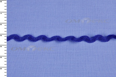 Тесьма плетеная "Вьюнчик"/синий - купить в Курске. Цена: 40.72 руб.
