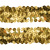 Тесьма с пайетками D16, шир. 30 мм/уп. 25+/-1 м, цвет золото - купить в Курске. Цена: 1 087.39 руб.