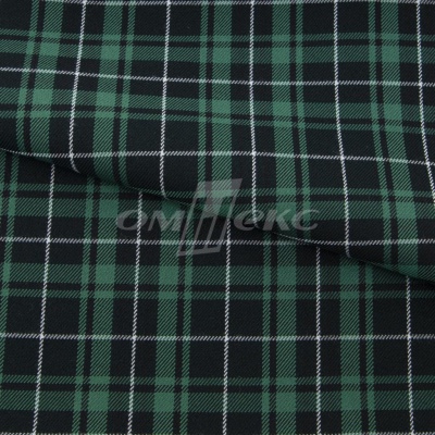 Ткань костюмная Клетка 25577, т.зеленый/зеленый./ч/бел, 230 г/м2, шир.150 см - купить в Курске. Цена 539.74 руб.