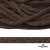 Шнур плетеный d-6 мм, 70% хлопок 30% полиэстер, уп.90+/-1 м, цв.1073-т.коричневый - купить в Курске. Цена: 594 руб.