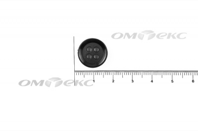 51400/15 мм (4 пр) черные пуговицы - купить в Курске. Цена: 0.67 руб.
