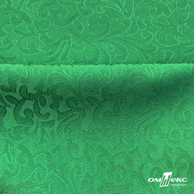 Ткань жаккард королевский, 100% полиэстр 180 г/м 2, шир.150 см, цв-зеленый - купить в Курске. Цена 293.39 руб.