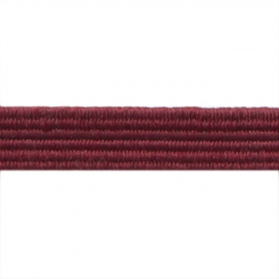 Резиновые нити с текстильным покрытием, шир. 6 мм ( упак.30 м/уп), цв.- 88-бордо - купить в Курске. Цена: 155.22 руб.