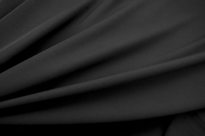 Костюмная ткань с вискозой "Флоренция", 195 гр/м2, шир.150см, цвет чёрный - купить в Курске. Цена 502.24 руб.
