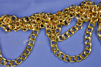 Цепь металл декоративная №11 (17*13) золото (10+/-1 м)  - купить в Курске. Цена: 1 341.87 руб.