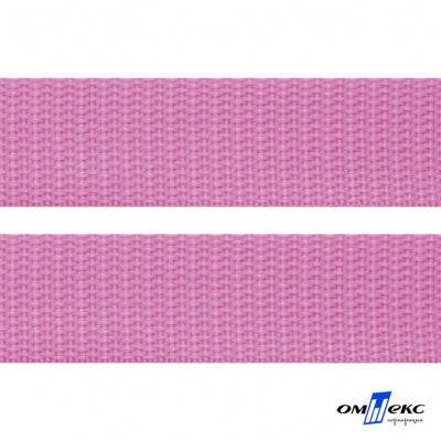 Розовый- цв.513-Текстильная лента-стропа 550 гр/м2 ,100% пэ шир.30 мм (боб.50+/-1 м) - купить в Курске. Цена: 475.36 руб.
