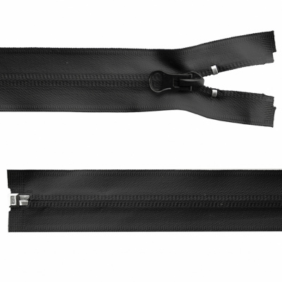 Молния водонепроницаемая PVC Т-7, 100 см, разъемная, цвет чёрный - купить в Курске. Цена: 61.89 руб.