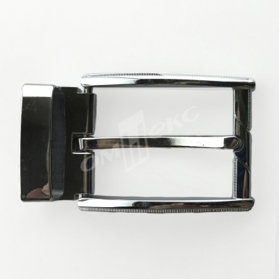 Пряжка металлическая для мужского ремня 845005А#2 (шир.ремня 40 мм), цв.-никель - купить в Курске. Цена: 110.29 руб.