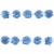 Тесьма плетеная "Рюш", упак. 9,14 м, цвет голубой - купить в Курске. Цена: 45.87 руб.