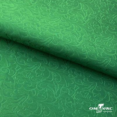 Ткань жаккард королевский, 100% полиэстр 180 г/м 2, шир.150 см, цв-зеленый - купить в Курске. Цена 293.39 руб.
