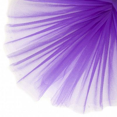 Фатин матовый 16-85, 12 гр/м2, шир.300см, цвет фиолетовый - купить в Курске. Цена 96.31 руб.