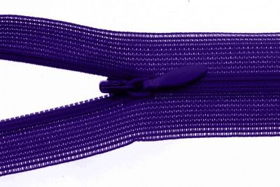 Молния потайная Т3 866, 50 см, капрон, цвет фиолетовый - купить в Курске. Цена: 8.62 руб.