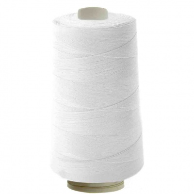 Швейные нитки (армированные) 28S/2, нам. 2 500 м, цвет белый - купить в Курске. Цена: 148.95 руб.