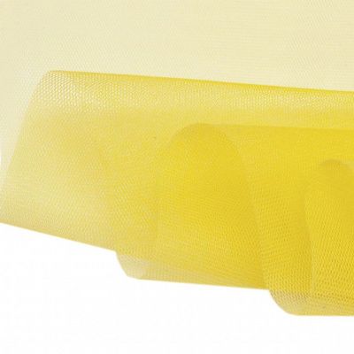 Фатин жесткий 16-68, 22 гр/м2, шир.180см, цвет жёлтый - купить в Курске. Цена 89.29 руб.