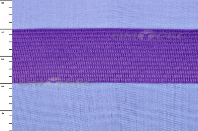Окантовочная тесьма №0225, шир. 22 мм (в упак. 100 м), цвет фиолет - купить в Курске. Цена: 271.60 руб.