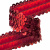 Тесьма с пайетками 3, шир. 30 мм/уп. 25+/-1 м, цвет красный - купить в Курске. Цена: 1 087.39 руб.