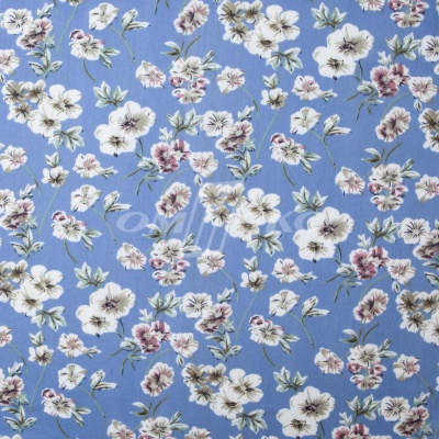 Плательная ткань "Фламенко" 12.1, 80 гр/м2, шир.150 см, принт растительный - купить в Курске. Цена 243.96 руб.