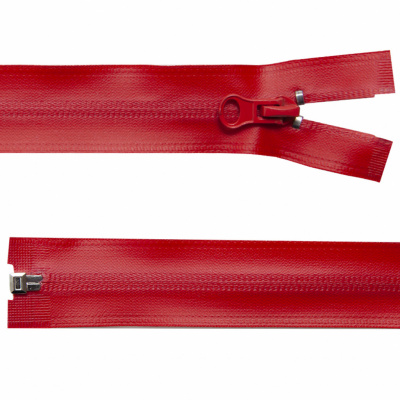Молния водонепроницаемая PVC Т-7, 60 см, разъемная, цвет (820) красный - купить в Курске. Цена: 49.39 руб.