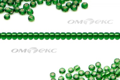 Бисер (SL) 11/0 ( упак.100 гр) цв.27В - зелёный - купить в Курске. Цена: 53.34 руб.