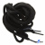 Шнурки #106-09, круглые 130 см, цв.чёрный - купить в Курске. Цена: 21.92 руб.