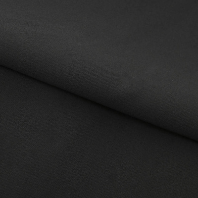 Костюмная ткань "Элис", 200 гр/м2, шир.150см, цвет чёрный - купить в Курске. Цена 306.20 руб.