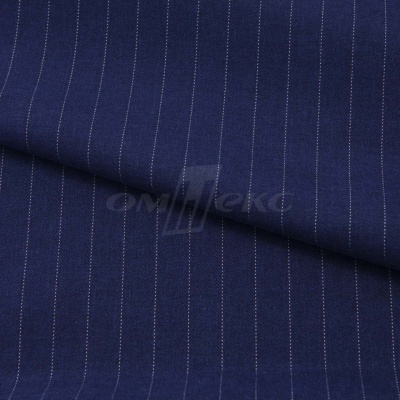 Костюмная ткань "Жаклин", 188 гр/м2, шир. 150 см, цвет тёмно-синий - купить в Курске. Цена 430.84 руб.