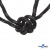 Шнурки #3-10, круглые с наполнителем 130 см, светоотражающие, цв.-чёрный - купить в Курске. Цена: 75.38 руб.