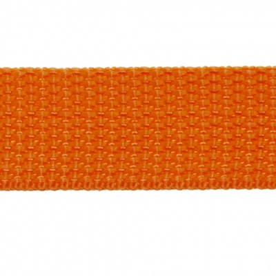 Стропа текстильная, шир. 25 мм (в нам. 50+/-1 ярд), цвет оранжевый - купить в Курске. Цена: 409.94 руб.