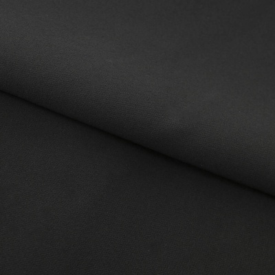 Костюмная ткань "Элис", 220 гр/м2, шир.150 см, цвет чёрный - купить в Курске. Цена 308 руб.