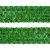 Тесьма с пайетками D4, шир. 35 мм/уп. 25+/-1 м, цвет зелёный - купить в Курске. Цена: 1 308.30 руб.