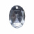 Стразы пришивные акриловые арт.#39/10 - "Кристал", 10х14 мм - купить в Курске. Цена: 0.69 руб.