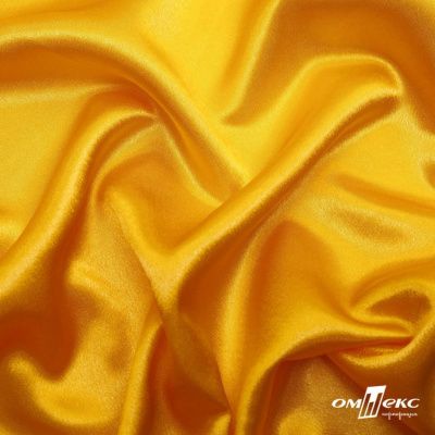 Поли креп-сатин 13-0859, 125 (+/-5) гр/м2, шир.150см, цвет жёлтый - купить в Курске. Цена 155.57 руб.