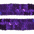 Тесьма с пайетками 12, шир. 20 мм/уп. 25+/-1 м, цвет фиолет - купить в Курске. Цена: 778.19 руб.