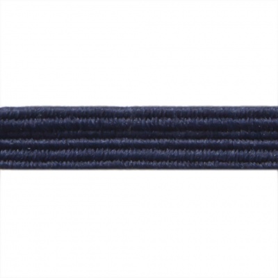 Резиновые нити с текстильным покрытием, шир. 6 мм ( упак.30 м/уп), цв.- 117-т.синий - купить в Курске. Цена: 152.05 руб.