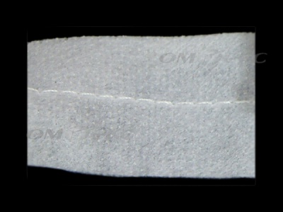 WS7225-прокладочная лента усиленная швом для подгиба 30мм-белая (50м) - купить в Курске. Цена: 16.71 руб.