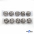 119-01 Кнопки пришивные декоративные металл 21 мм, цв.-никель - купить в Курске. Цена: 21.54 руб.