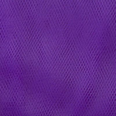 Фатин матовый 16-85, 12 гр/м2, шир.300см, цвет фиолетовый - купить в Курске. Цена 96.31 руб.