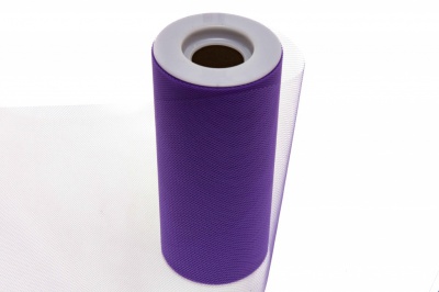 Фатин в шпульках 16-85, 10 гр/м2, шир. 15 см (в нам. 25+/-1 м), цвет фиолетовый - купить в Курске. Цена: 100.69 руб.