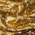 Трикотажное полотно, Сетка с пайетками,188 гр/м2, шир.140 см, цв.-тем.золото (#51) - купить в Курске. Цена 505.15 руб.