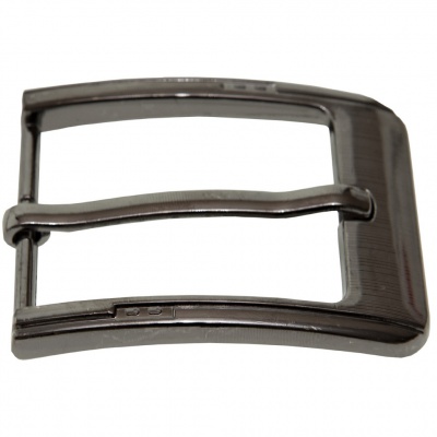 Пряжка металлическая для мужского ремня SC035#6 (шир.ремня 40 мм), цв.-тем.никель - купить в Курске. Цена: 43.93 руб.