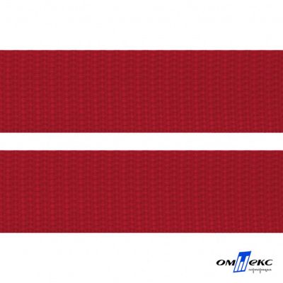 Красный - цв.171- Текстильная лента-стропа 550 гр/м2 ,100% пэ шир.50 мм (боб.50+/-1 м) - купить в Курске. Цена: 797.67 руб.