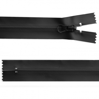 Молния водонепроницаемая PVC Т-7, 18 см, неразъемная, цвет чёрный - купить в Курске. Цена: 21.20 руб.