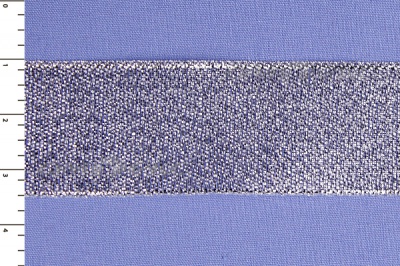 Лента парча MR-25, 25мм (33 м)  серебро - купить в Курске. Цена: 403.62 руб.