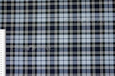 Ткань костюмная клетка Т7274 2004, 220 гр/м2, шир.150см, цвет т.синий/гол/бел - купить в Курске. Цена 