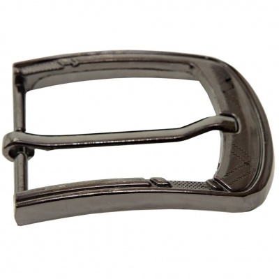 Пряжка металлическая для мужского ремня SC035#3 (шир.ремня 40 мм), цв.-тем.никель - купить в Курске. Цена: 43.93 руб.