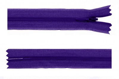 Молния потайная Т3 866, 50 см, капрон, цвет фиолетовый - купить в Курске. Цена: 8.62 руб.